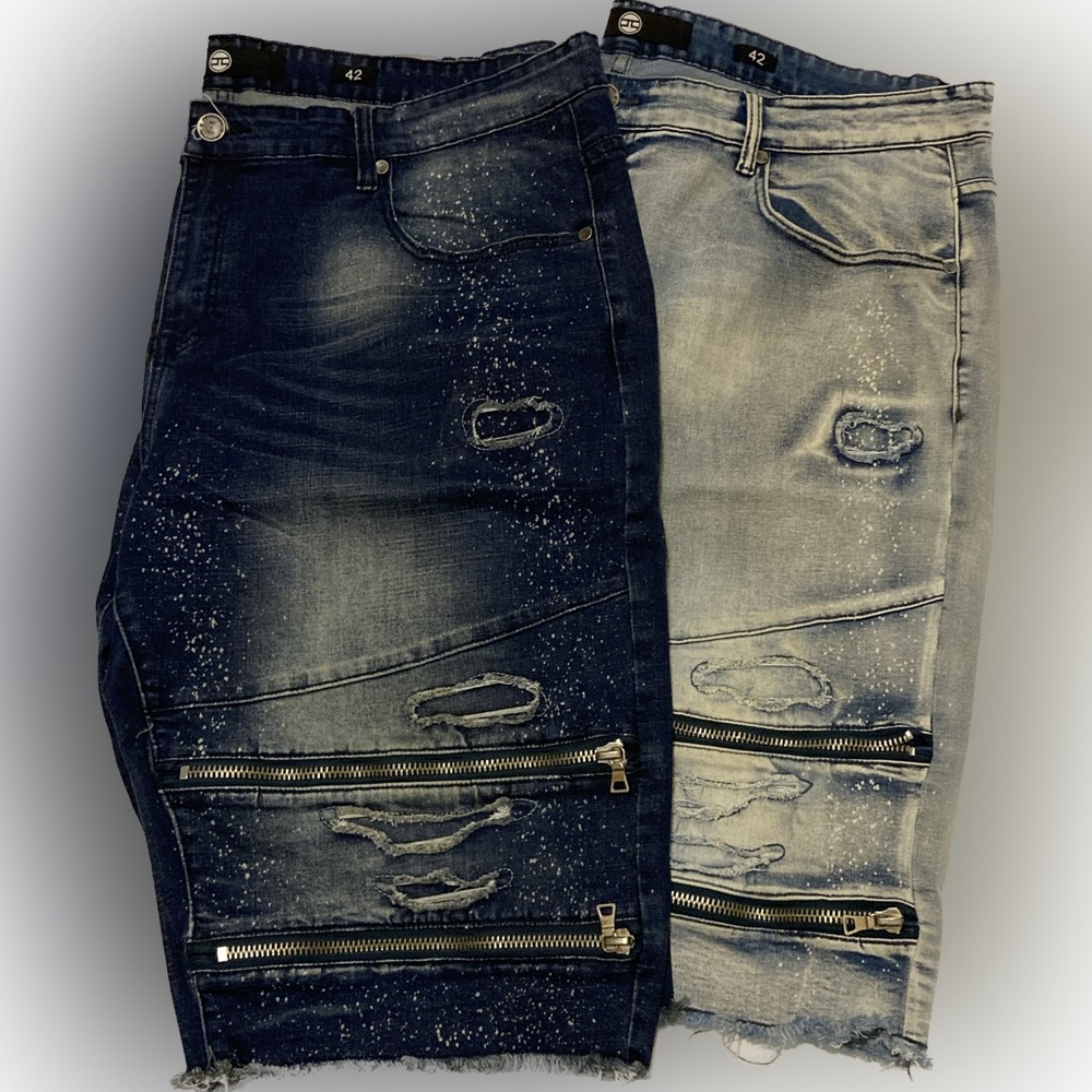 2 Pairs of Men's Denim Shorts, Jordan Craig Legacy Edition, Size 42
